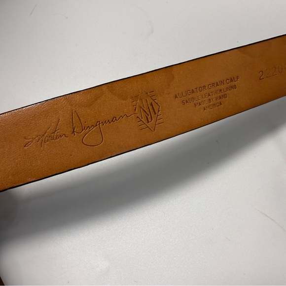 Martin Dingman All Gator grain calf 22200  handmade in USA alligator size 38 - Picture 4 of 5